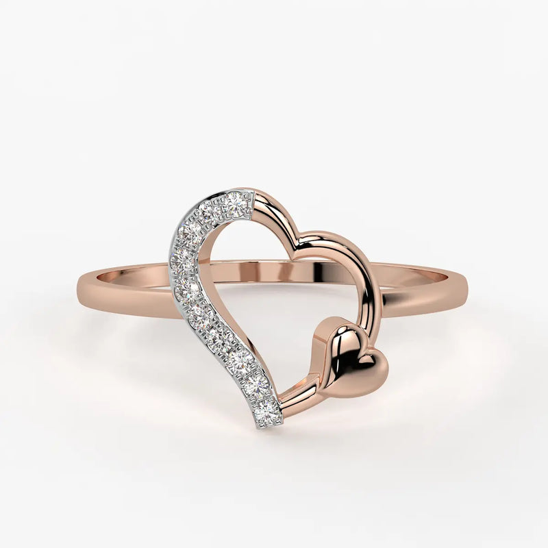 Cloud Heart Charming Ladies Ring