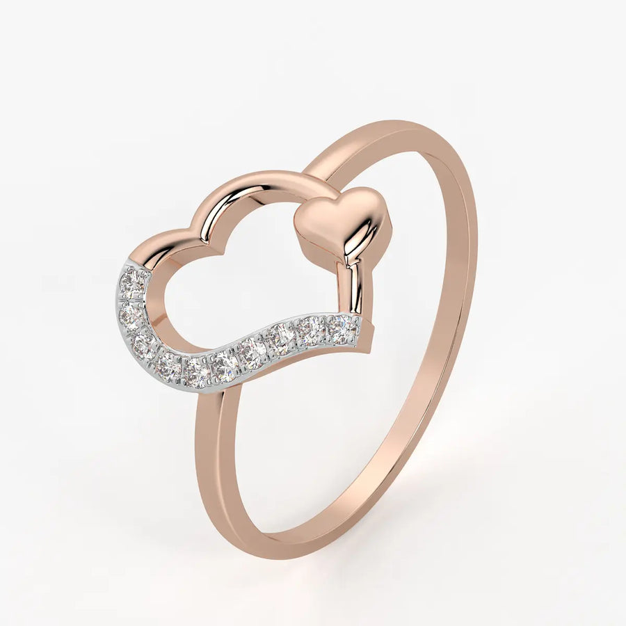 Cloud Heart Charming Ladies Ring