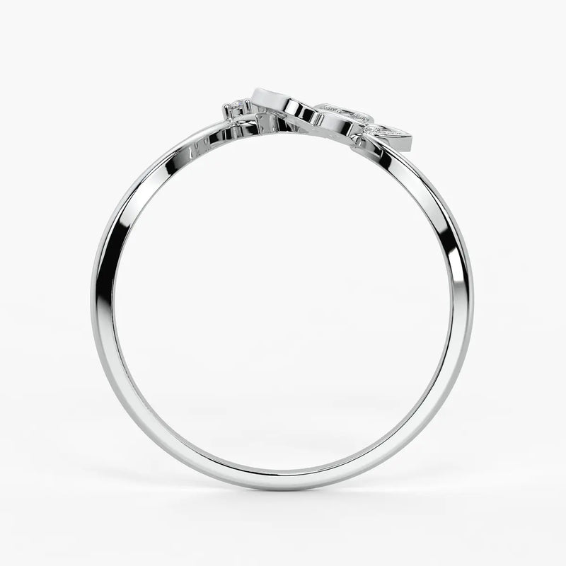 Butterfly Bloom Classic Ladies Ring