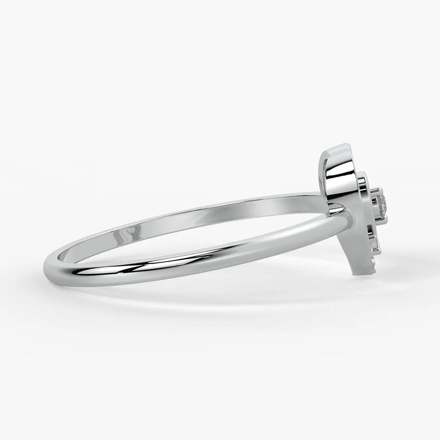 Layered Heart Classic Ladies Ring