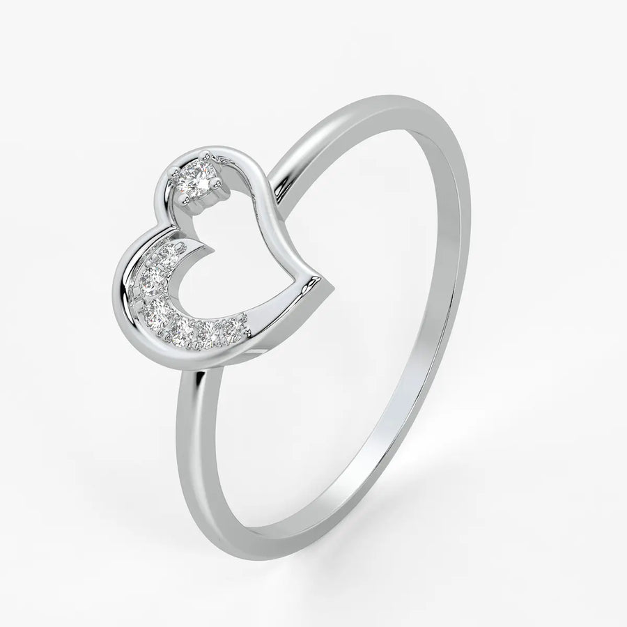 Open Heart Modern Ladies Ring