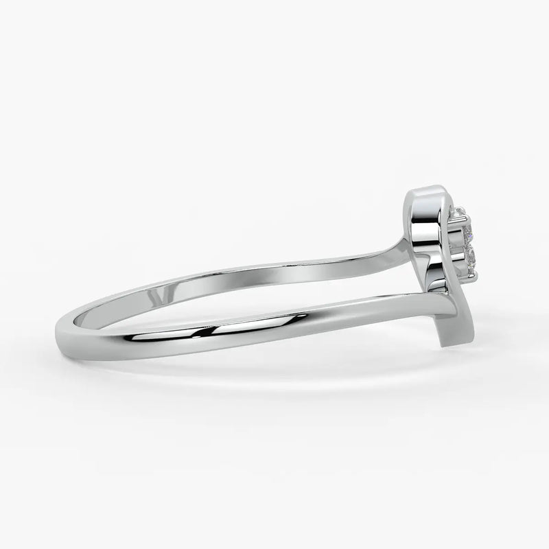 Triple Spark Heart Ladies Ring