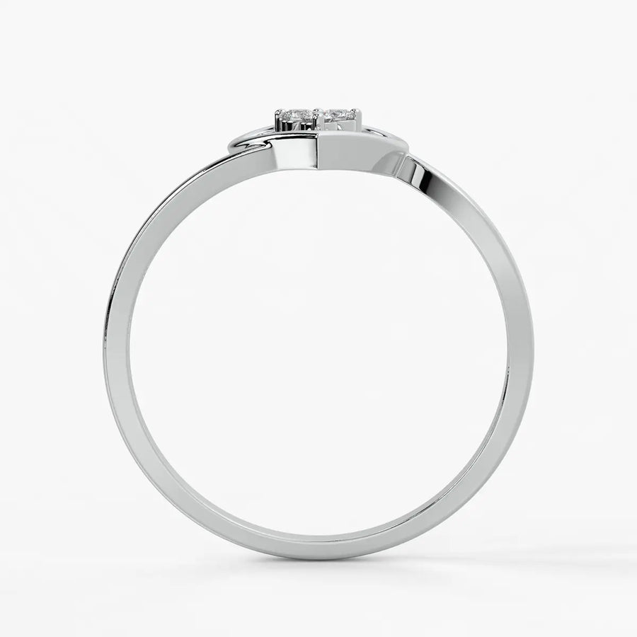 Triple Spark Heart Ladies Ring