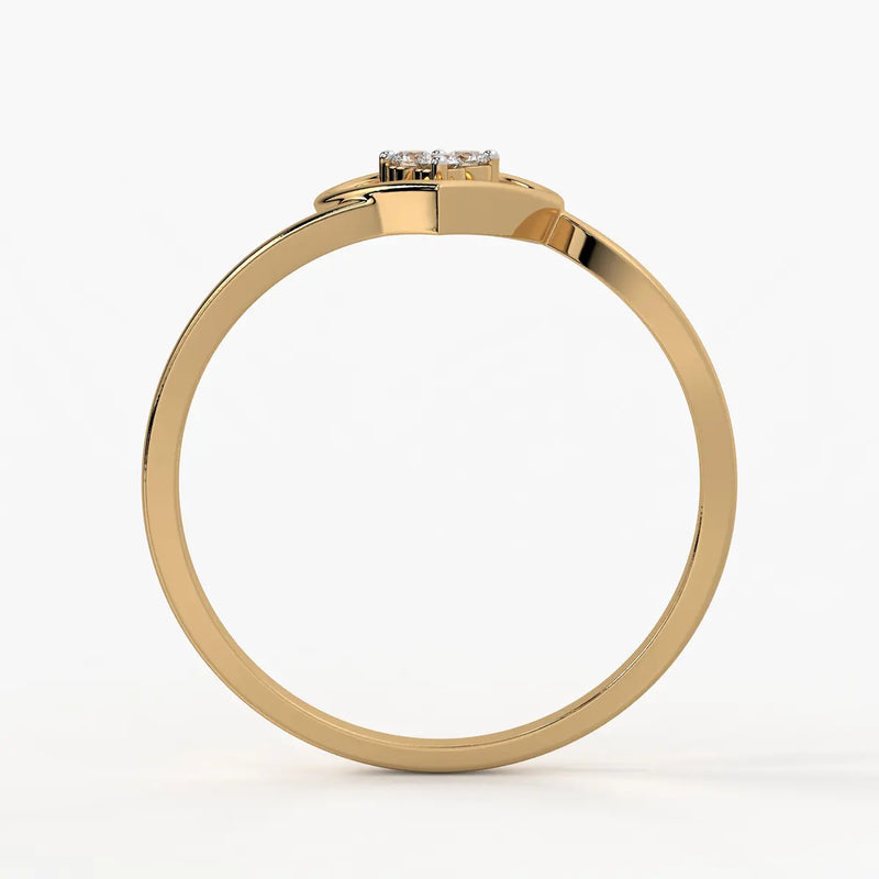 Triple Spark Heart Ladies Ring