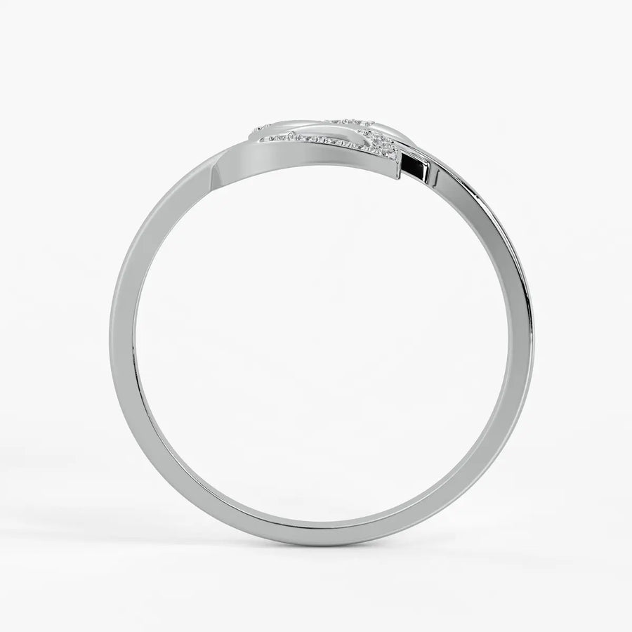 Open Leaf Contemporary Ladies Ring