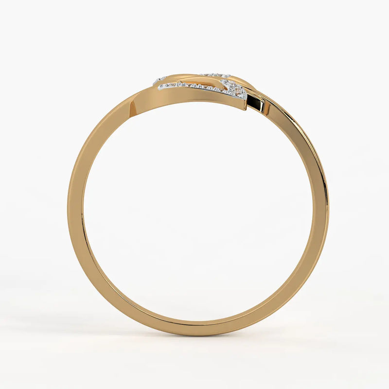 Open Leaf Contemporary Ladies Ring