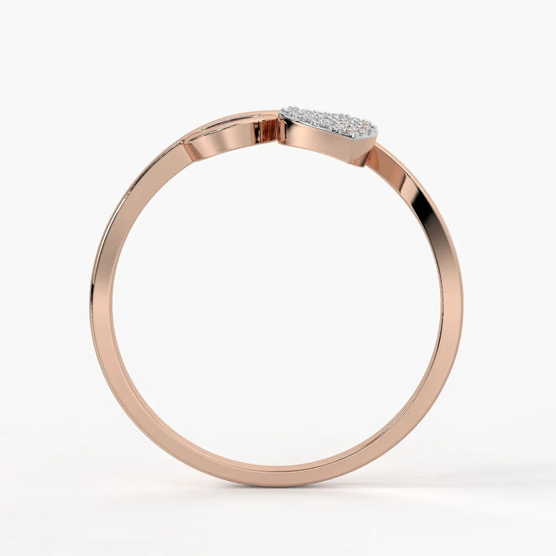Swirl Heart Fashion Ladies Ring