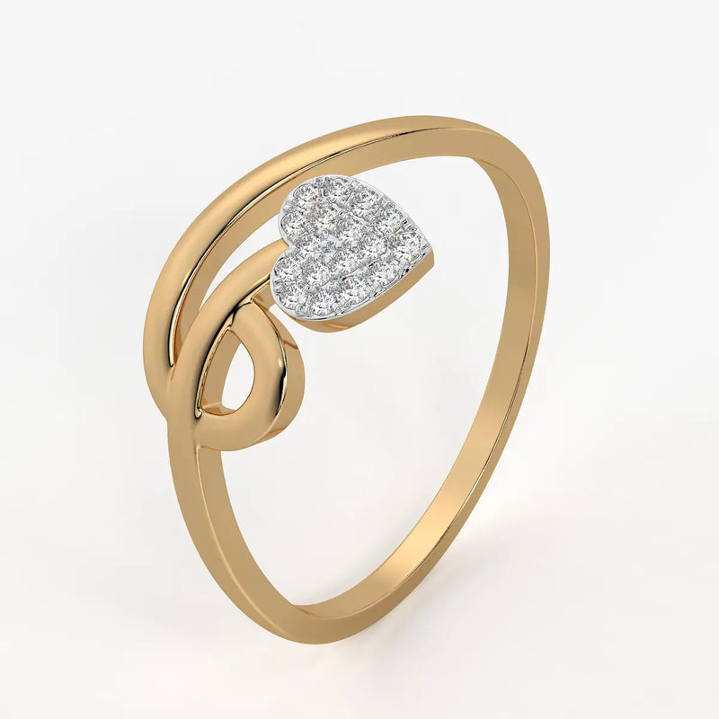 Swirl Heart Fashion Ladies Ring