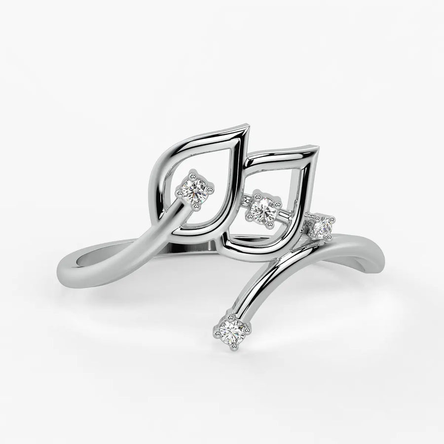 Petal Curve Fashion Ladies Ring