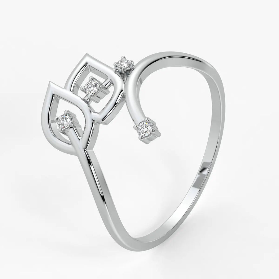 Petal Curve Fashion Ladies Ring