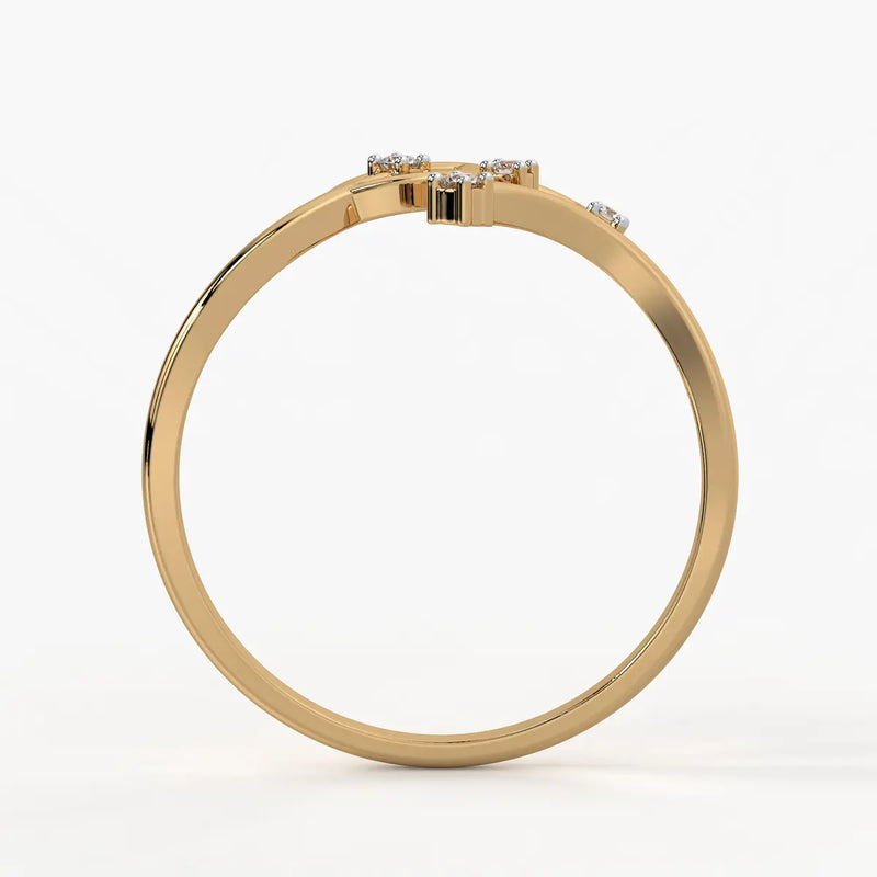 Petal Curve Fashion Ladies Ring