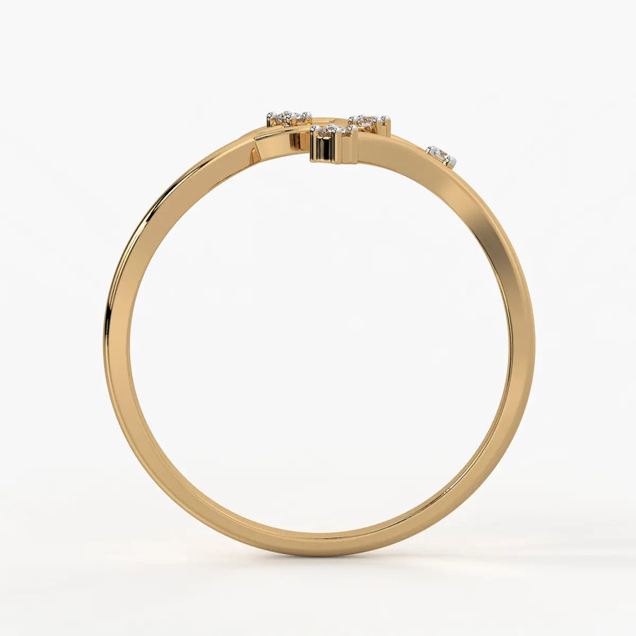 Petal Curve Fashion Ladies Ring