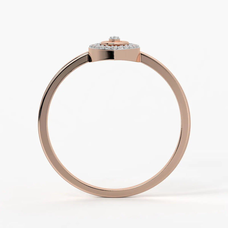 Evil Eye Halo Fashion Ladies Ring
