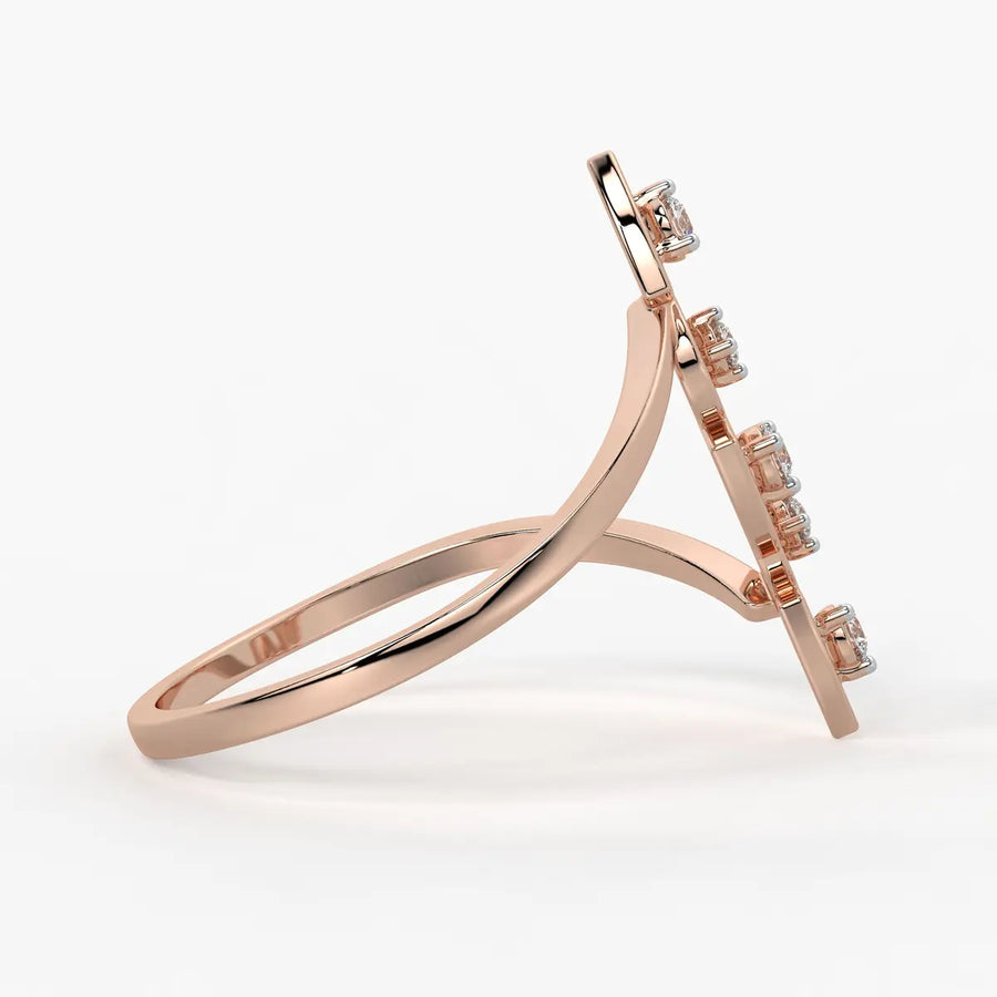 Geo Trio Contemporary Ladies Ring