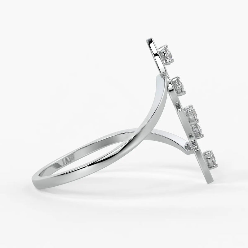 Geo Trio Contemporary Ladies Ring