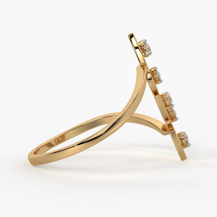 Geo Trio Contemporary Ladies Ring