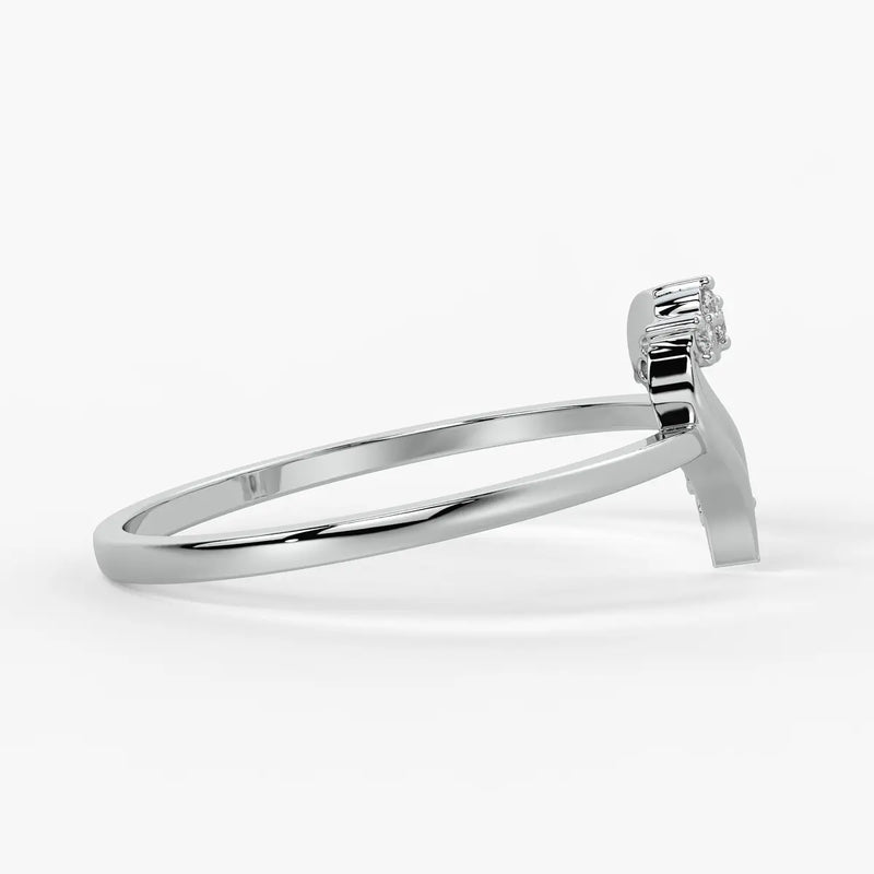 Crowned Heart Fashion Ladies Ring