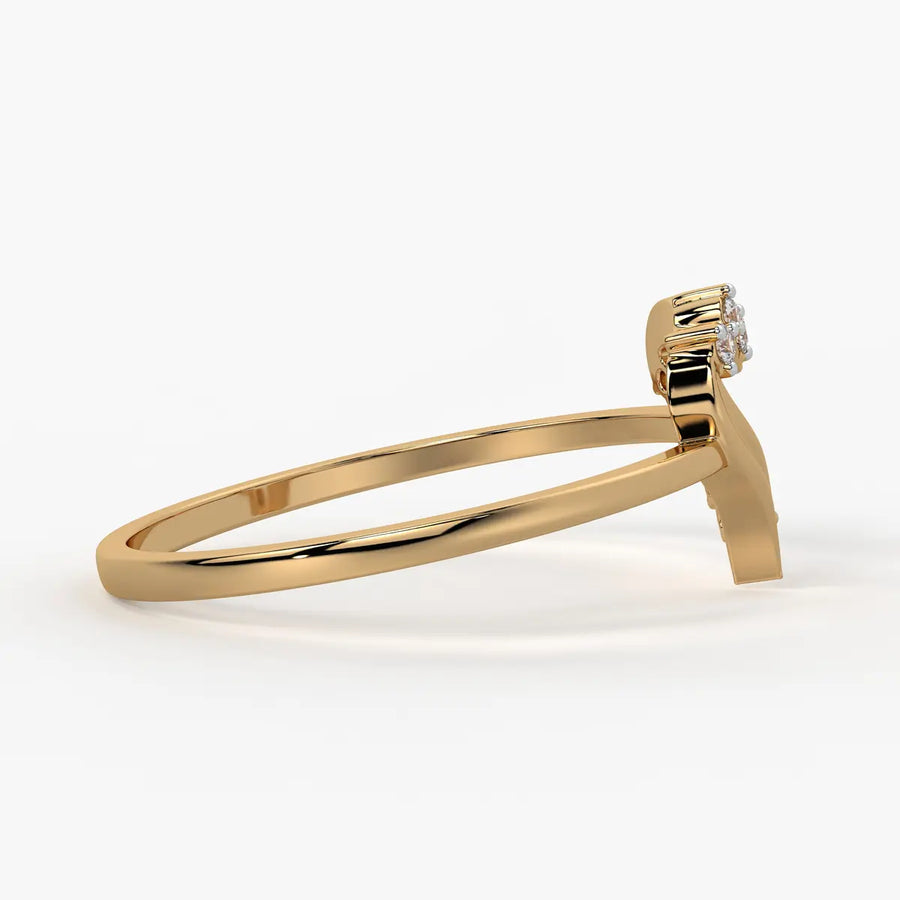 Crowned Heart Fashion Ladies Ring