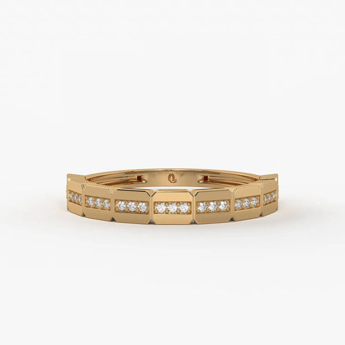 Zenvra Sparkline Geo Band Ring