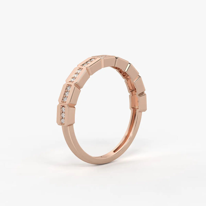 Zenvra Sparkline Geo Band Ring