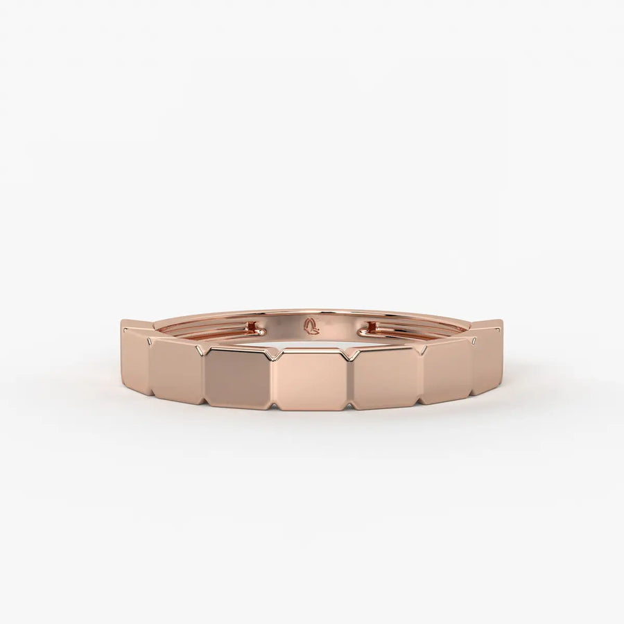Edgeform Geo Link Band Ring