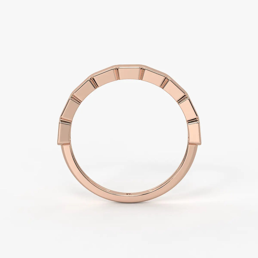 Edgeform Geo Link Band Ring
