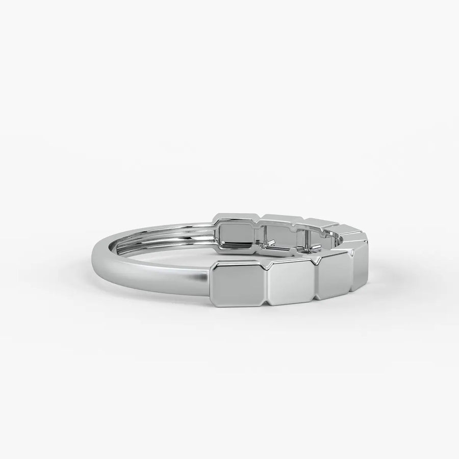 Edgeform Geo Link Band Ring