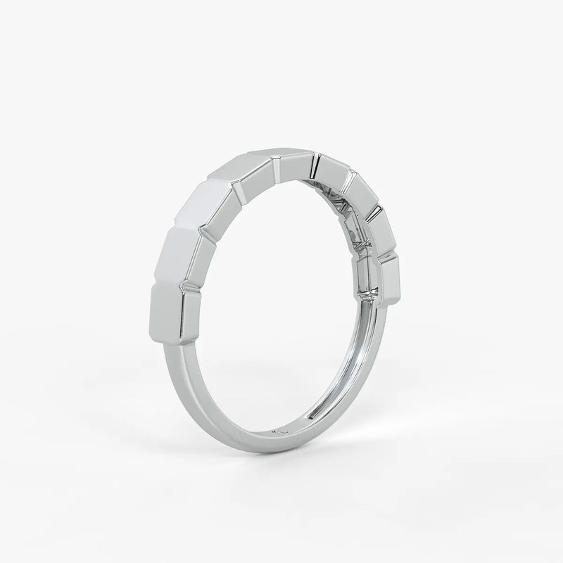 Edgeform Geo Link Band Ring