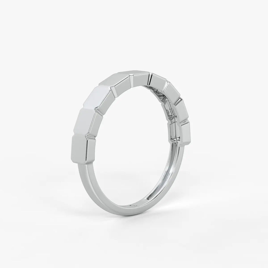 Edgeform Geo Link Band Ring