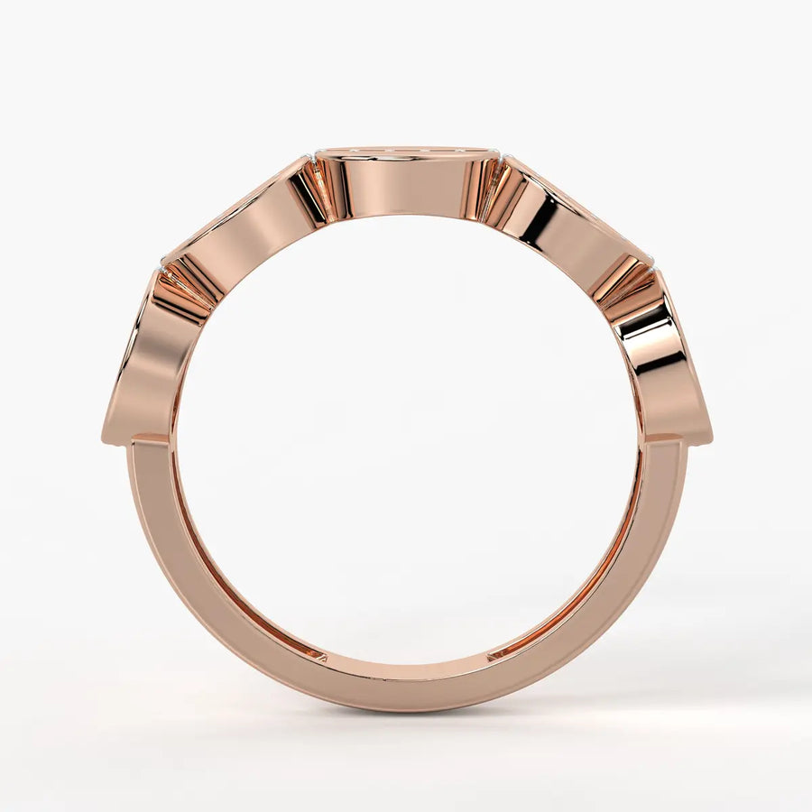 Layered Disc Statement Ladies Ring