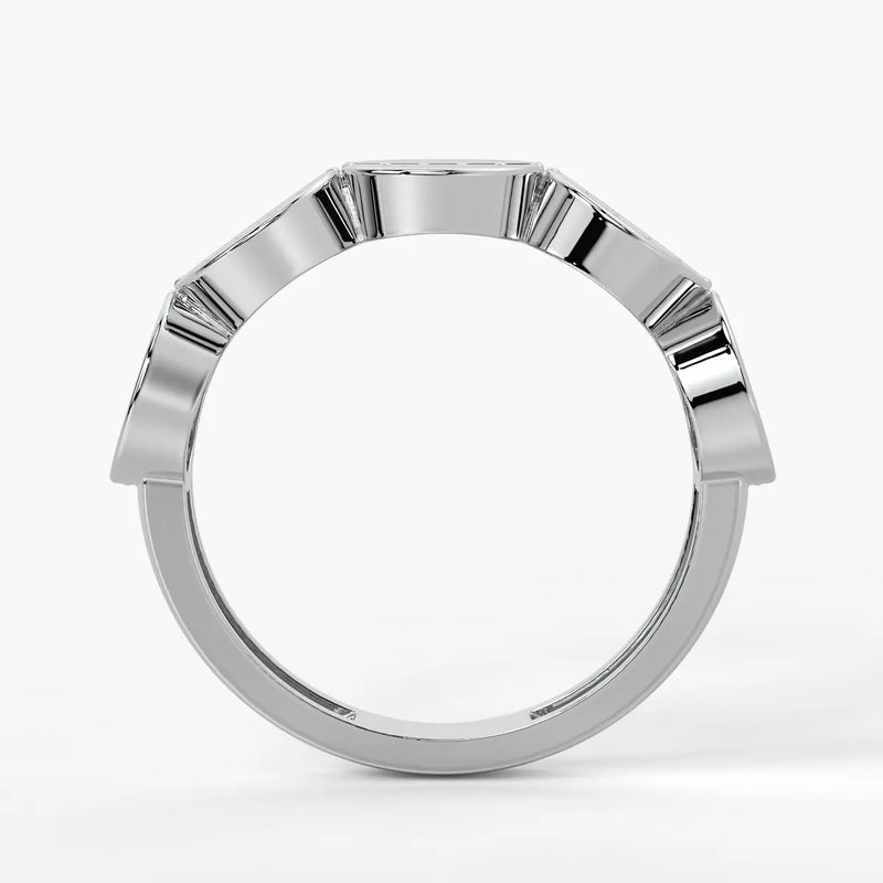 Layered Disc Statement Ladies Ring