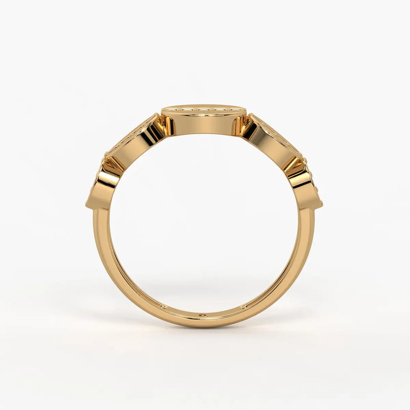 Elvara Glide Oval Spark Ring