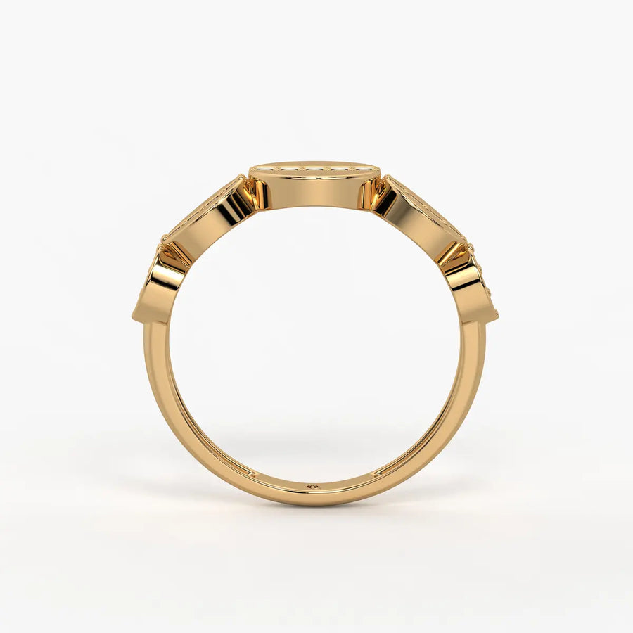 Elvara Glide Oval Spark Ring