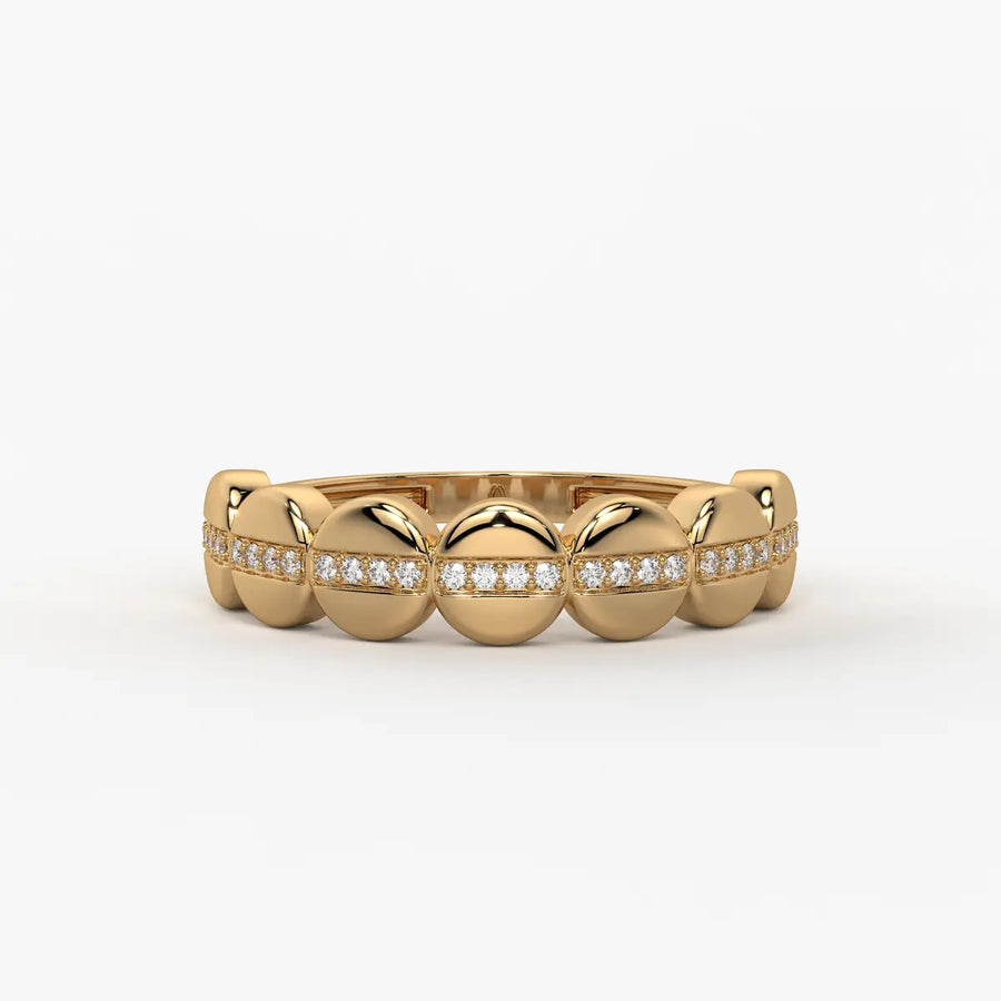 Lustra Dome Spark Band Ring