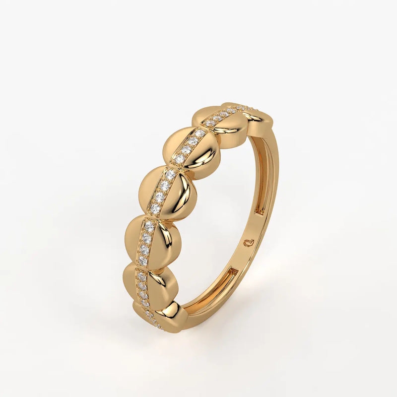 Lustra Dome Spark Band Ring
