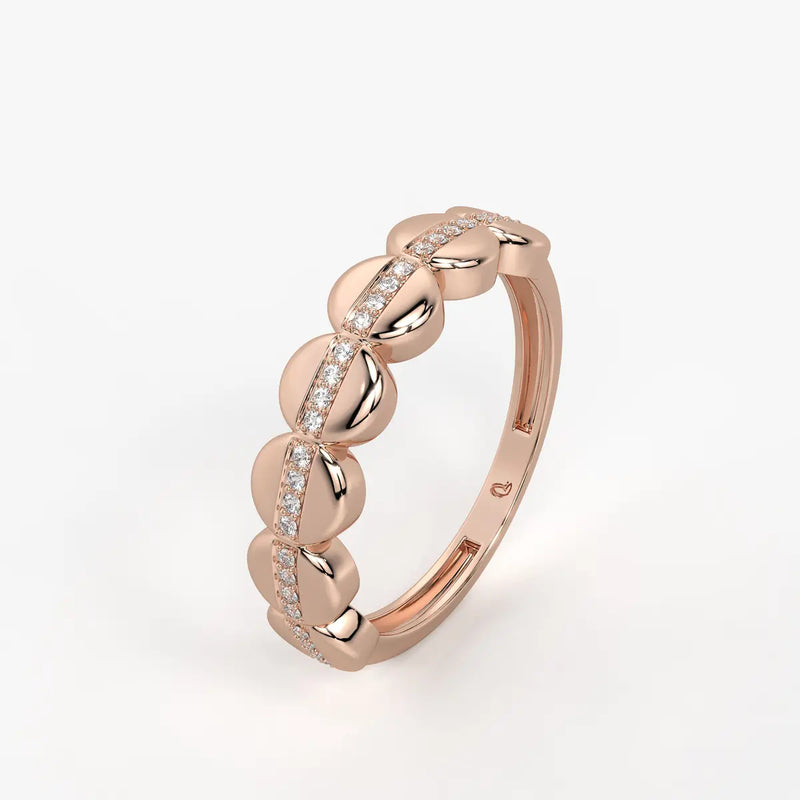 Lustra Dome Spark Band Ring