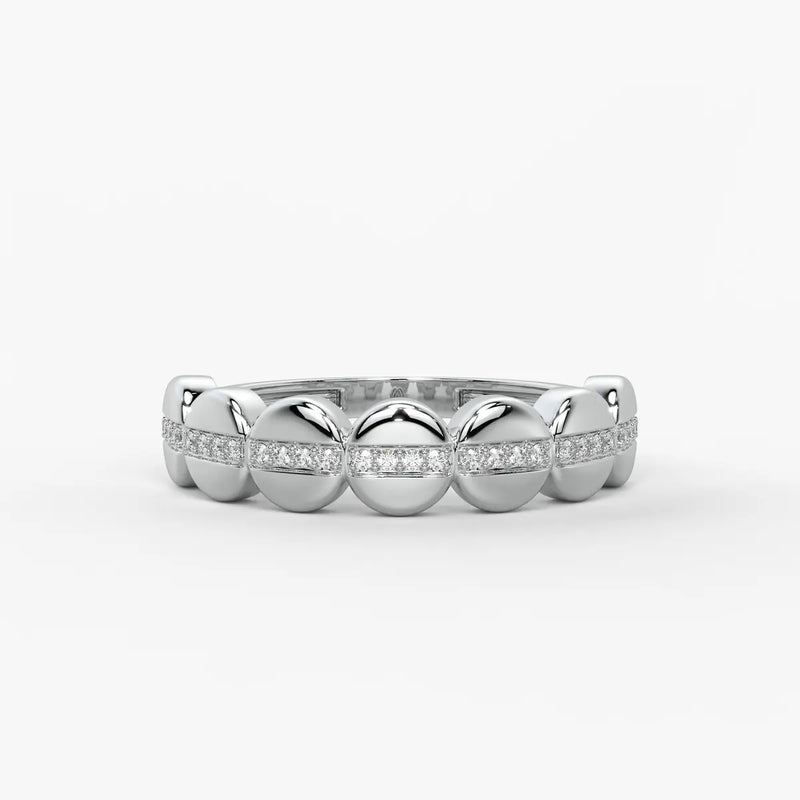 Lustra Dome Spark Band Ring