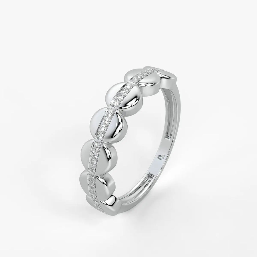 Lustra Dome Spark Band Ring