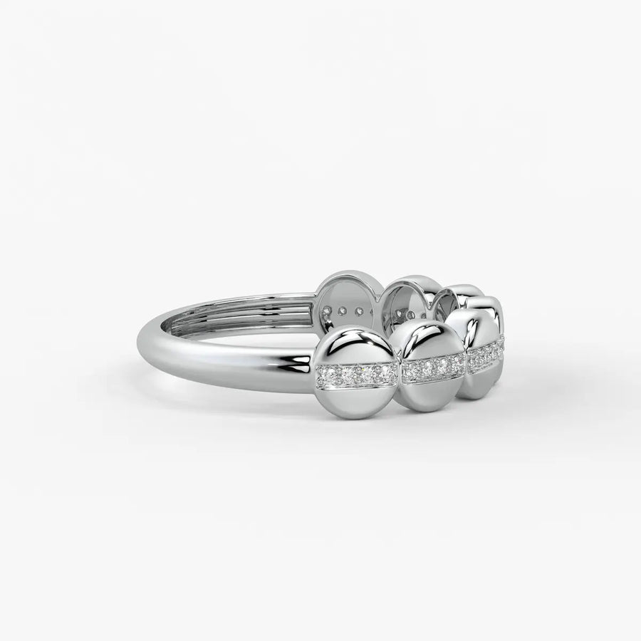 Lustra Dome Spark Band Ring