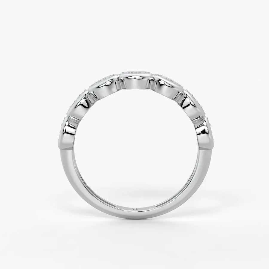 Lustra Dome Spark Band Ring