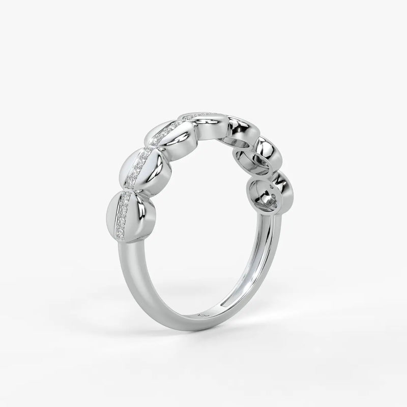 Lustra Dome Spark Band Ring