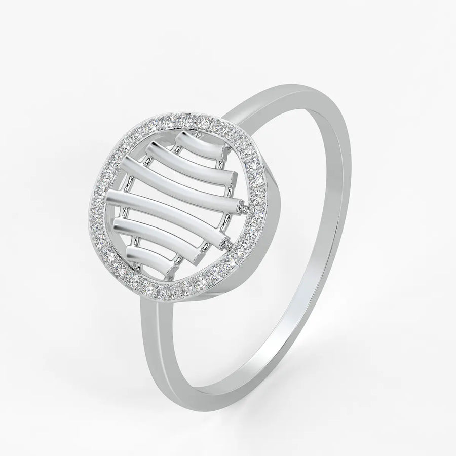 Circular Lattice Statement Ladies Ring