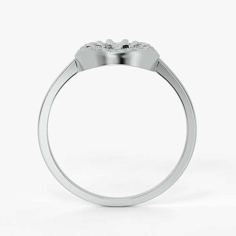 Circular Lattice Statement Ladies Ring