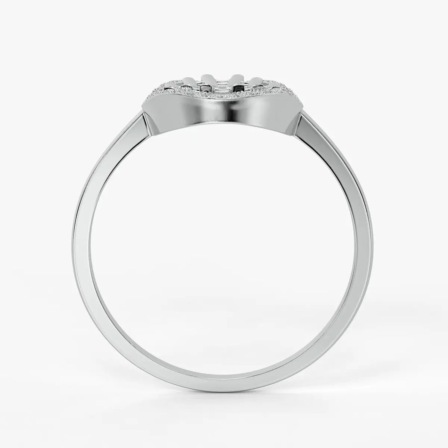 Circular Lattice Statement Ladies Ring