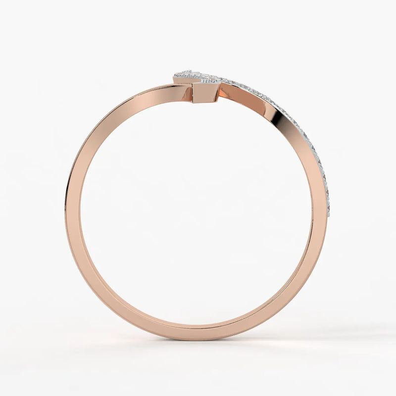 Dual Wave Statement Ladies Ring