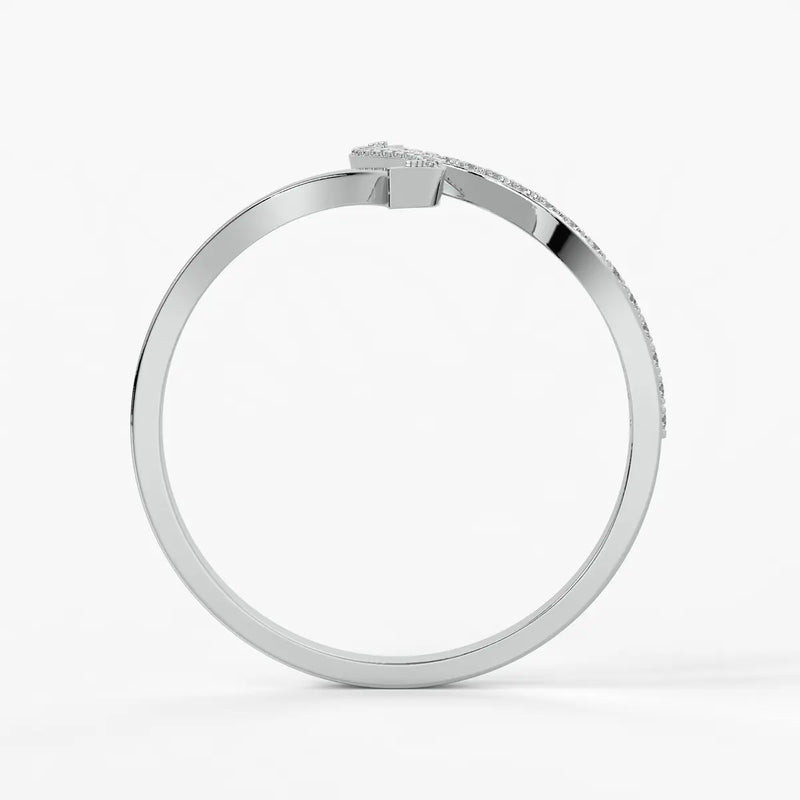Dual Wave Statement Ladies Ring