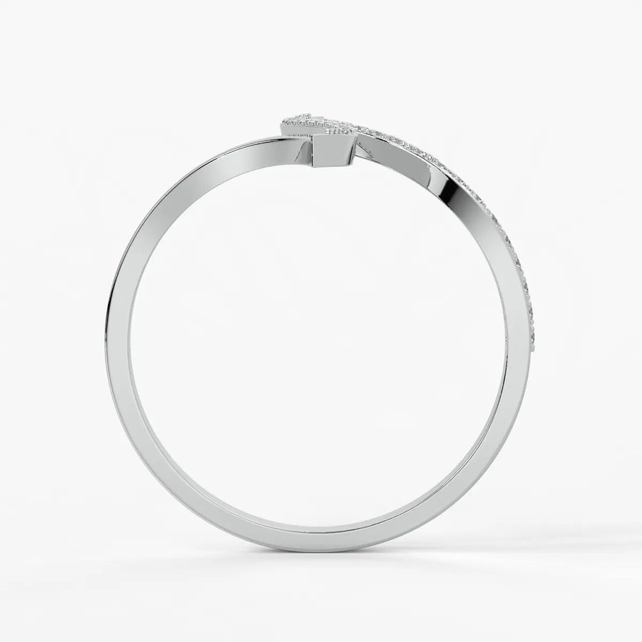 Dual Wave Statement Ladies Ring