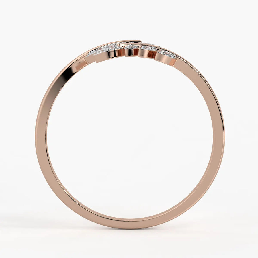 Twin Leaf Open Ladies Ring