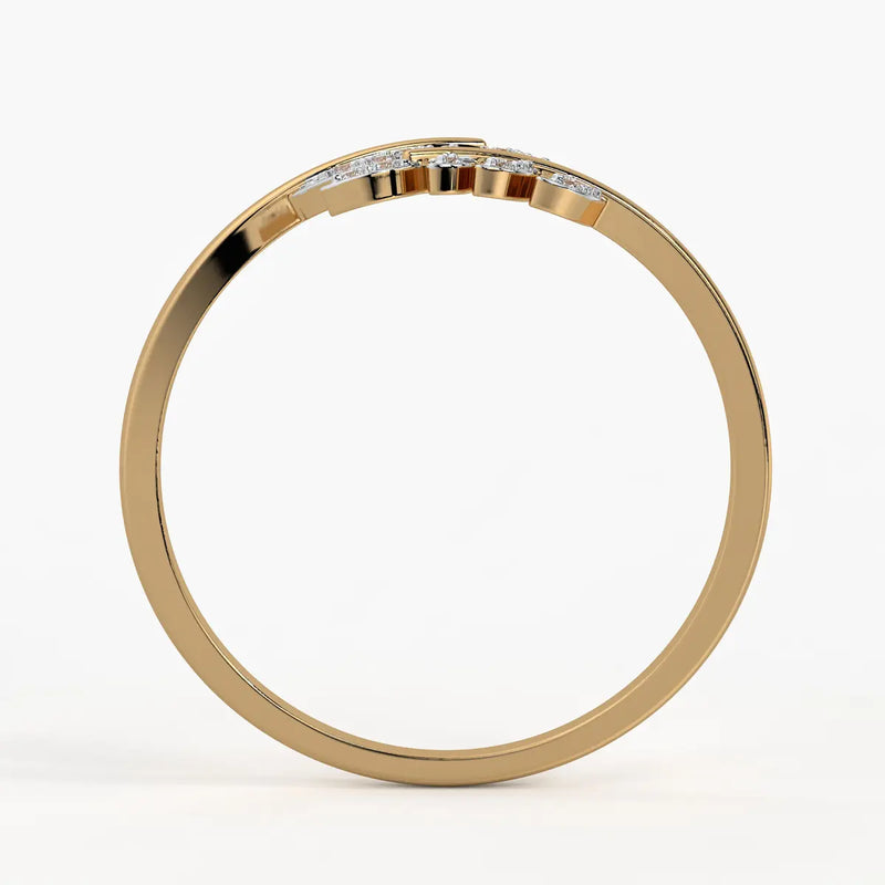 Twin Leaf Open Ladies Ring