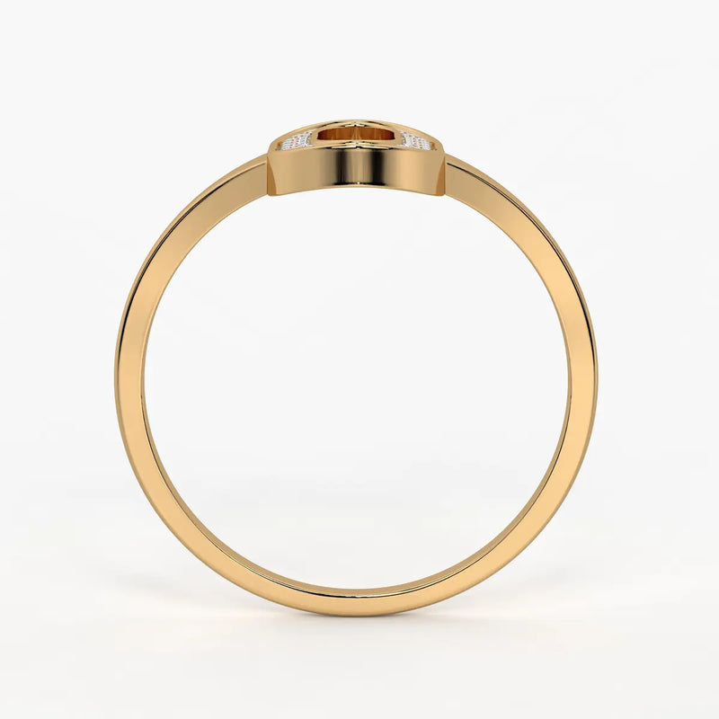 Oval Halo Ladies Ring